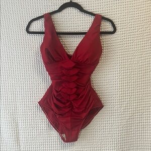 INC International Concepts Vibrant Red One Piece Bikini